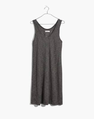 madewell black and white striped dress