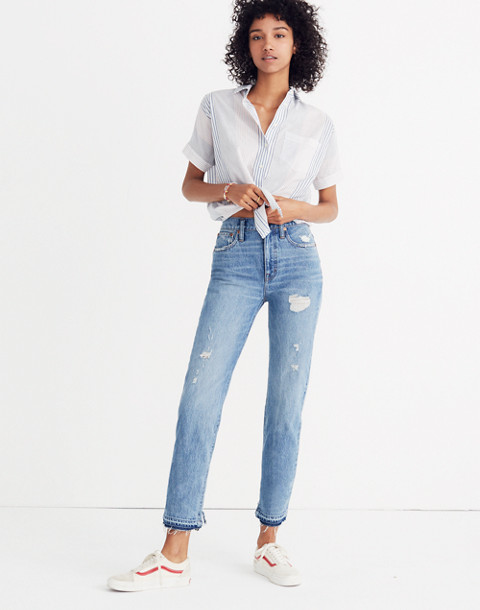 Classic Straight Jeans: Destructed Edition