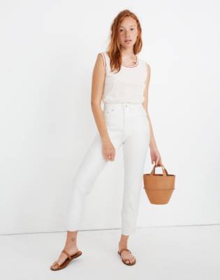 madewell white denim