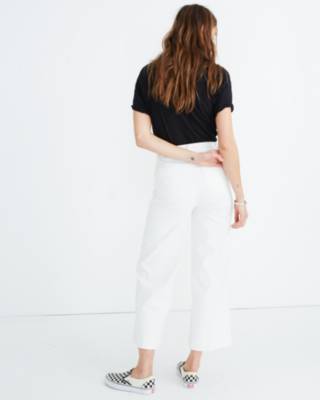 madewell white flare jeans