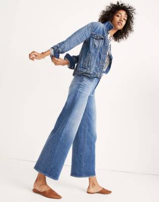 cropped wide leg jeans outfit