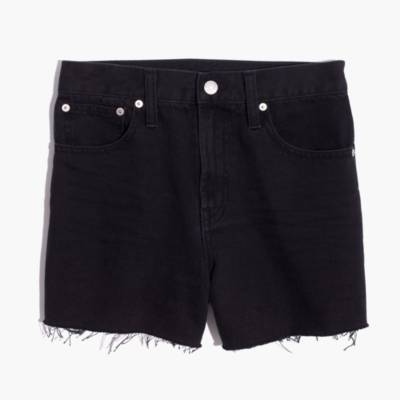 black jean short shorts