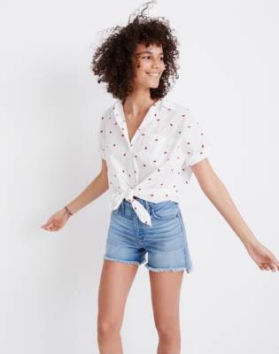 madewell strawberry shorts