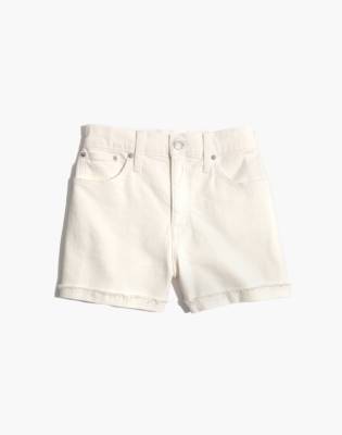 beige denim shorts