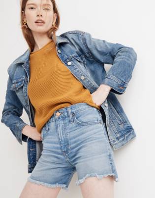 madewell the perfect jean short