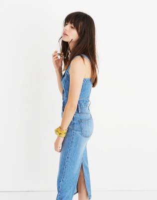 madewell denim crop top