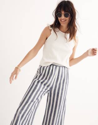 madewell ruffle sleeve top