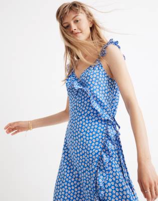 madewell faux wrap dress