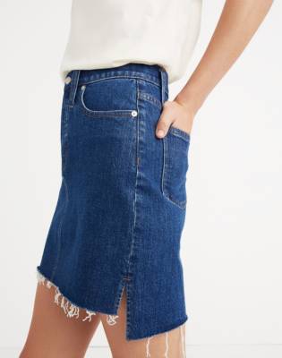 stretch jeans skirt