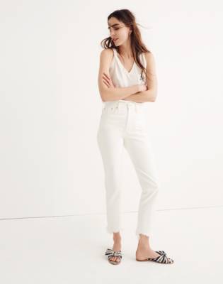 madewell white jeans