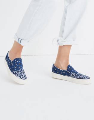 madewell x vans unisex slip on sneakers