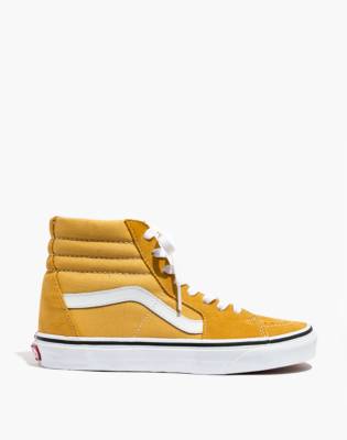 mustard yellow high top vans