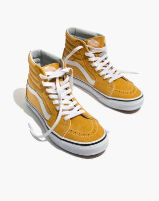 mustard yellow vans high tops