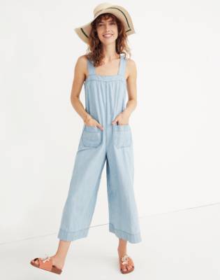 denim chambray jumpsuit