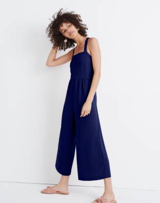 madewell navy jumpsuit