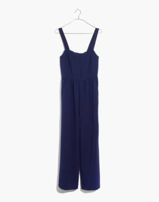 madewell button front jumpsuit