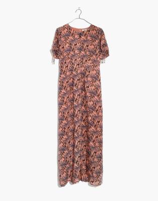 oasis palm print dress