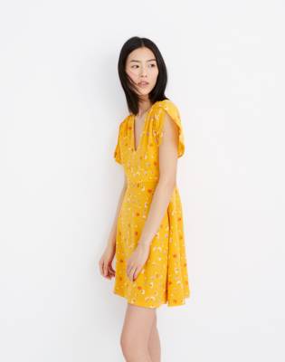 madewell yellow floral dress