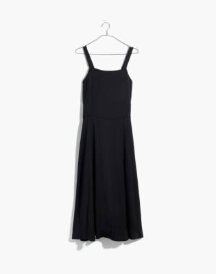 madewell cross back midi dress