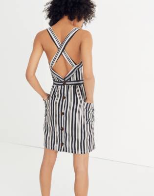 madewell apron slip dress