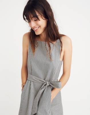 madewell apron midi dress