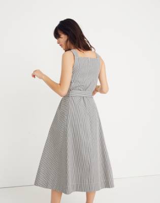 madewell apron midi dress