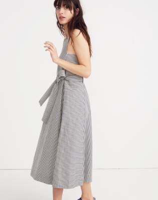 madewell apron midi dress