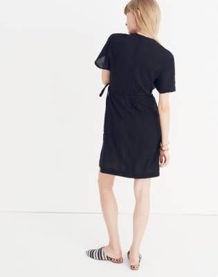 madewell gauze wrap dress