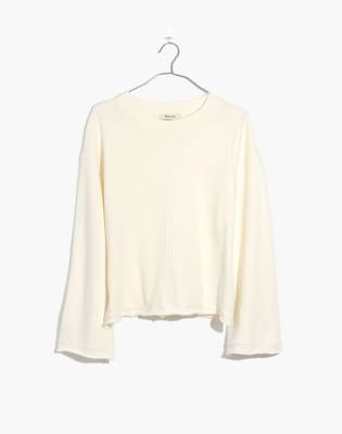 bell sleeve sweatshirt