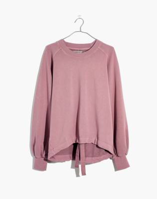 madewell bubble sleeve sweatshirt dress