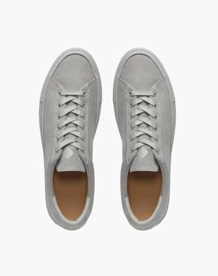 gray canvas sneakers
