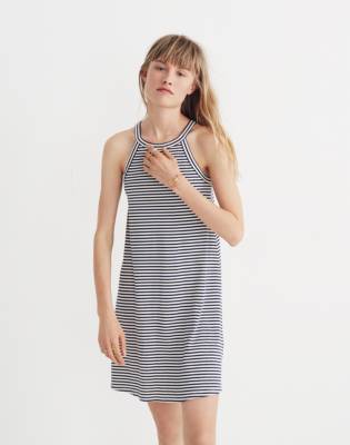 madewell black and white striped dress