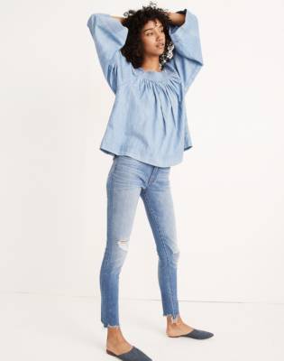 madewell light wash jeans