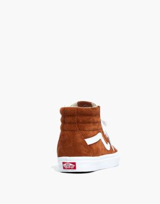 brown suede high top vans