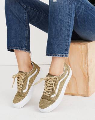 vans glitter gold