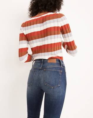 madewell high waist slim straight jeans