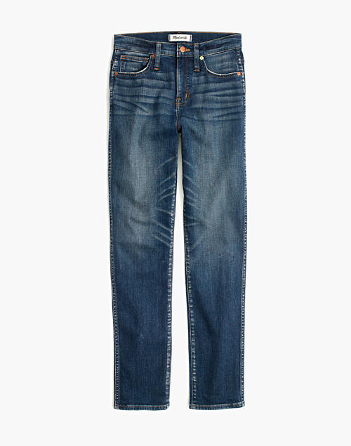 Madewell NWT petite slim straight jeans in hammond wash 29 P28 