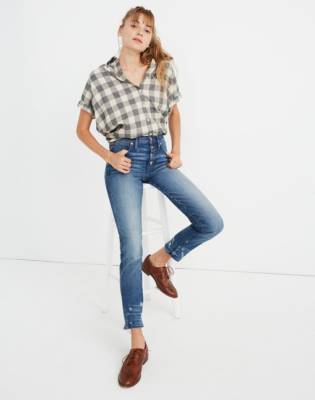 madewell button jeans