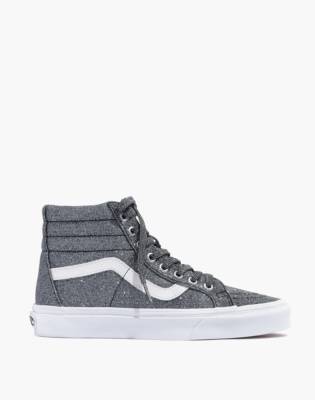 glitter high top vans womens