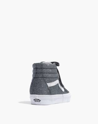 black glitter high top sneakers