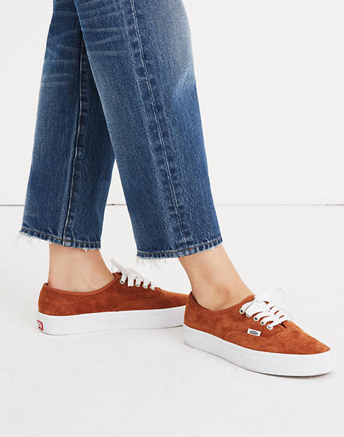 Vans® Unisex Authentic Lace-Up in Brown Suede
