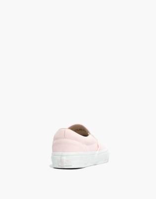 pale pink slip on vans