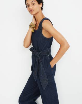 karen walker denim jumpsuit