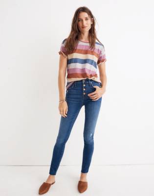 madewell 10 inch high waist skinny jeans