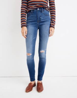one knee rip jeans