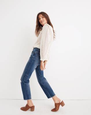 madewell straight leg jeans