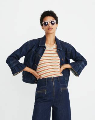 madewell short sleeve denim jacket