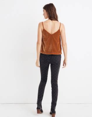 madewell velvet jumpsuit