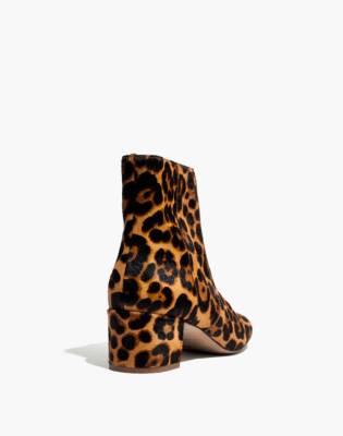 leopard pony hair boots