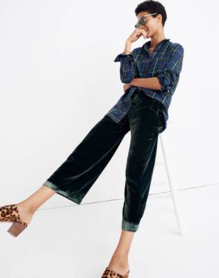 madewell velvet jeans